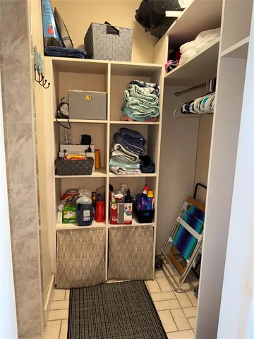 a view of storage and utility room