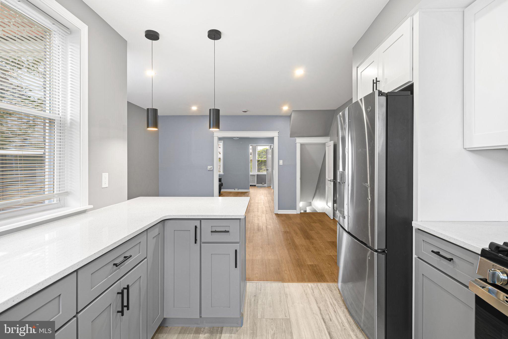 7818 Lennox Road Upper Darby, PA 19082 - Photo 12 of 32 Modern Kitchen w/Stainless Appliances