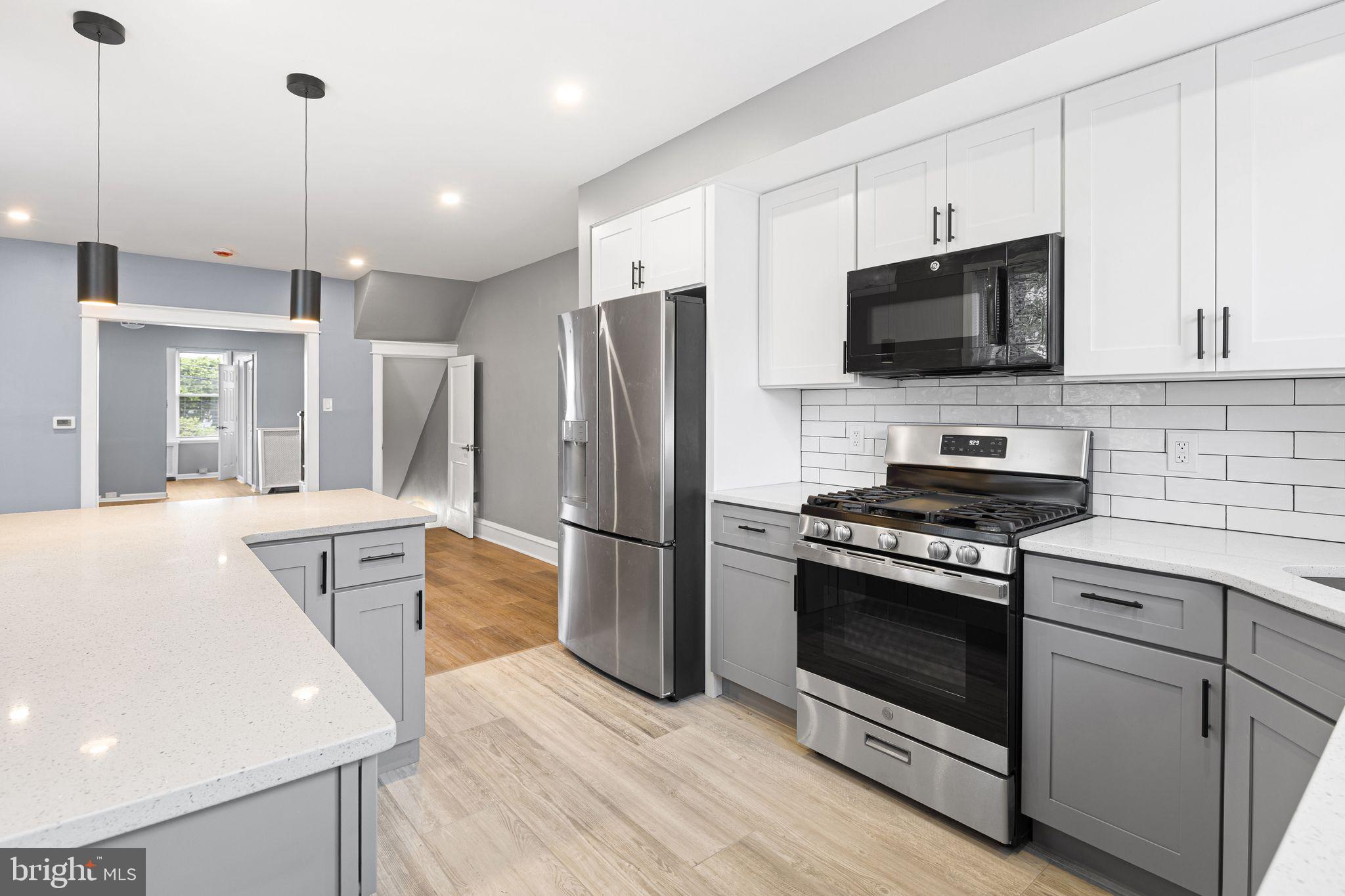 7818 Lennox Road Upper Darby, PA 19082 - Photo 2 of 32 Modern Kitchen w/Stainless Appliances