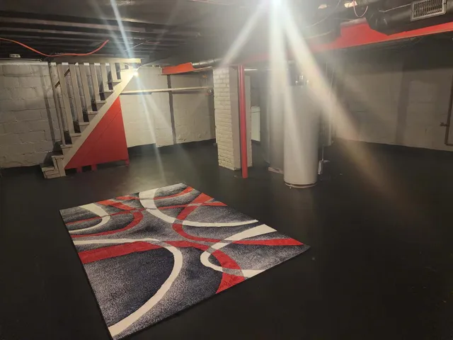 a room with musical instruments