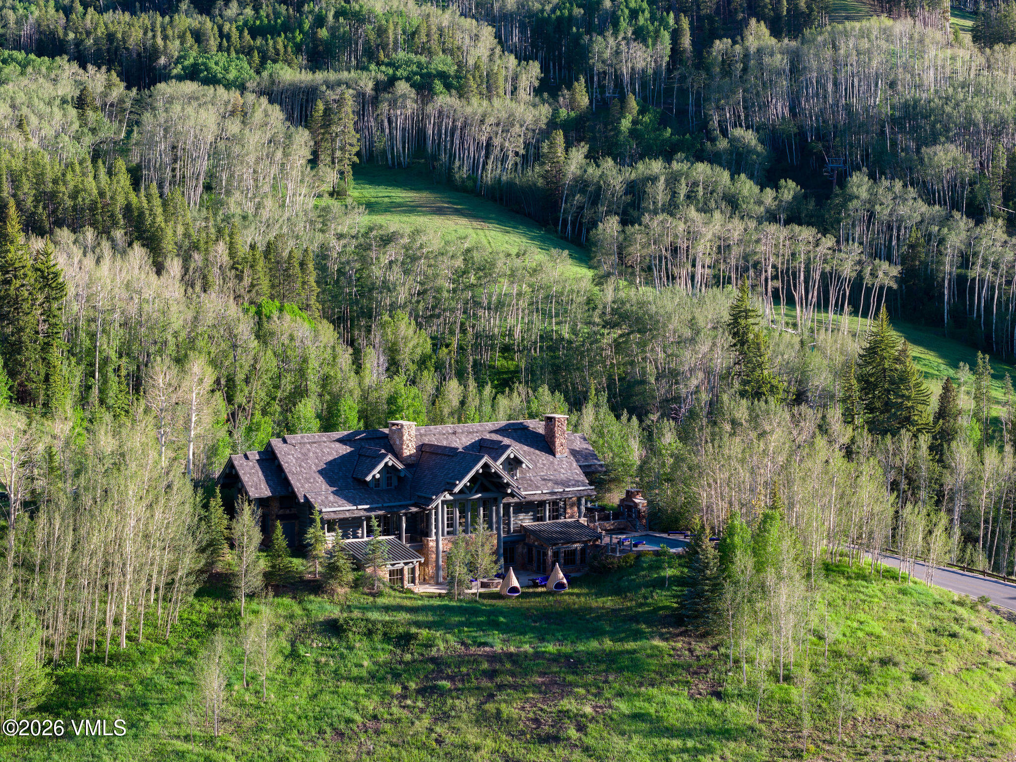 1211 Daybreak Ridge Road Avon, CO 81620 - Photo 34 of 37 2606_1211_daybreak_ridge_aerial_e