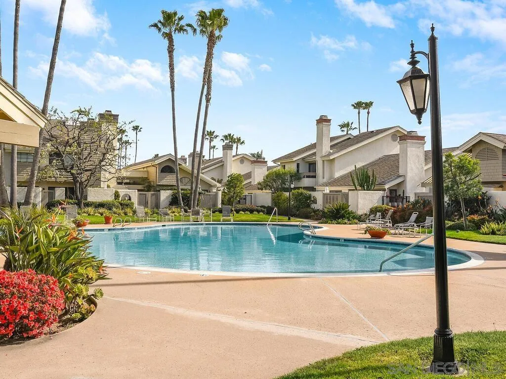 16055 Vista De Golf Rancho Santa Fe, CA 92091 - Photo 32 of 35 a view of a swimming pool with a lake view
