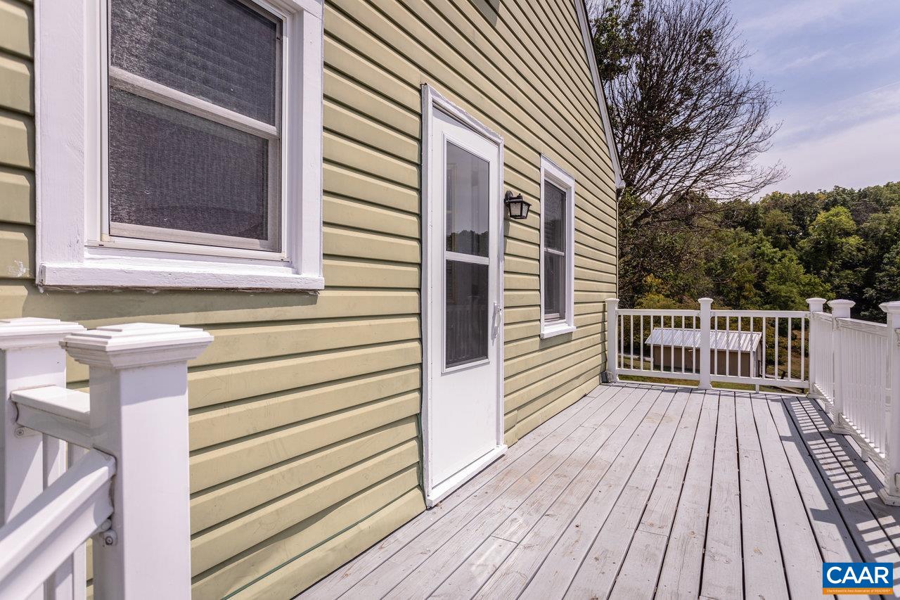 703 Monroe Street Staunton, VA 24401 - Photo 40 of 46 a view of a wooden deck with a yard