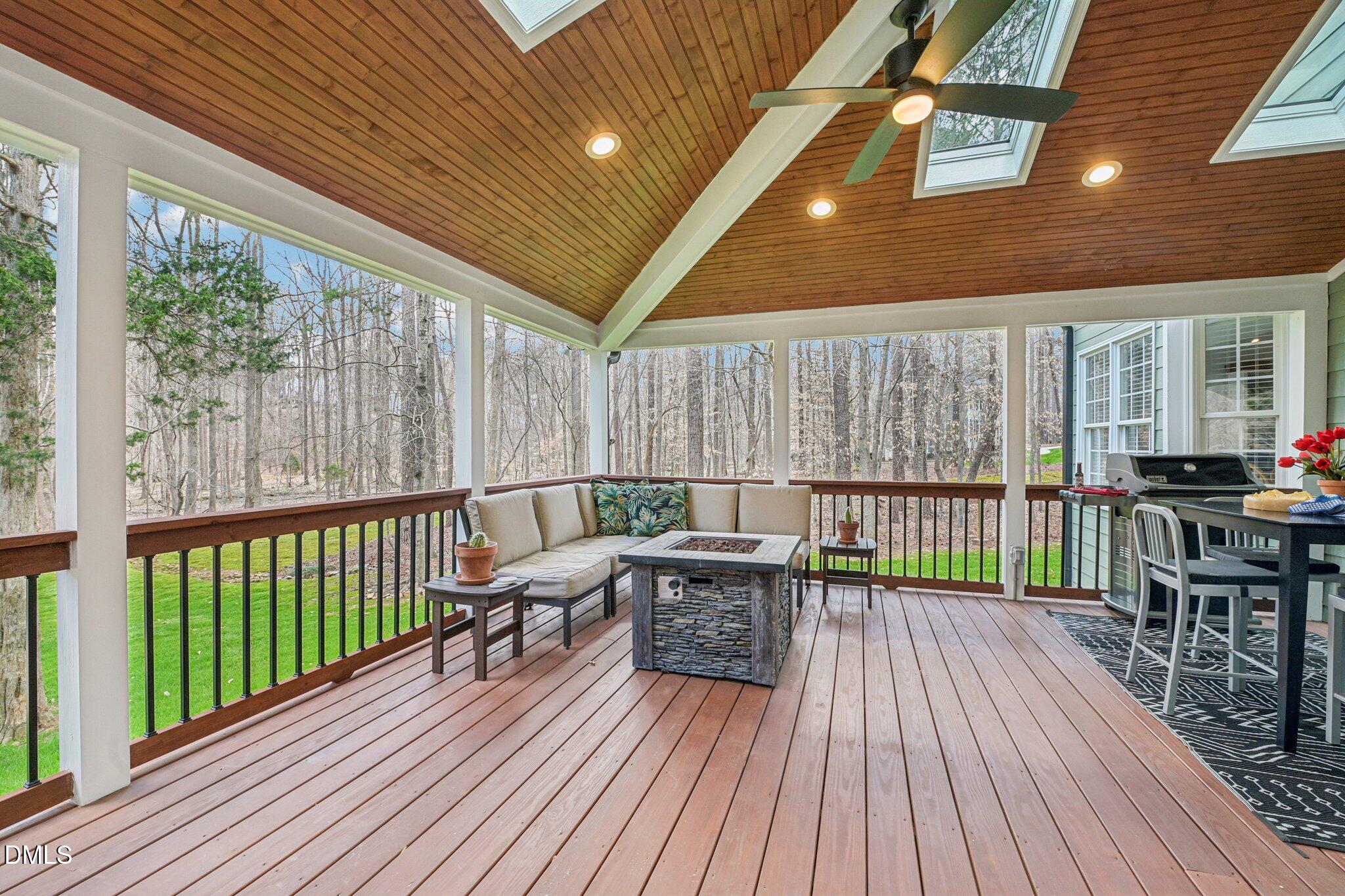2013 Kinleys Way Raleigh, NC 27613 - Photo 46 of 68 a view of a balcony with furniture