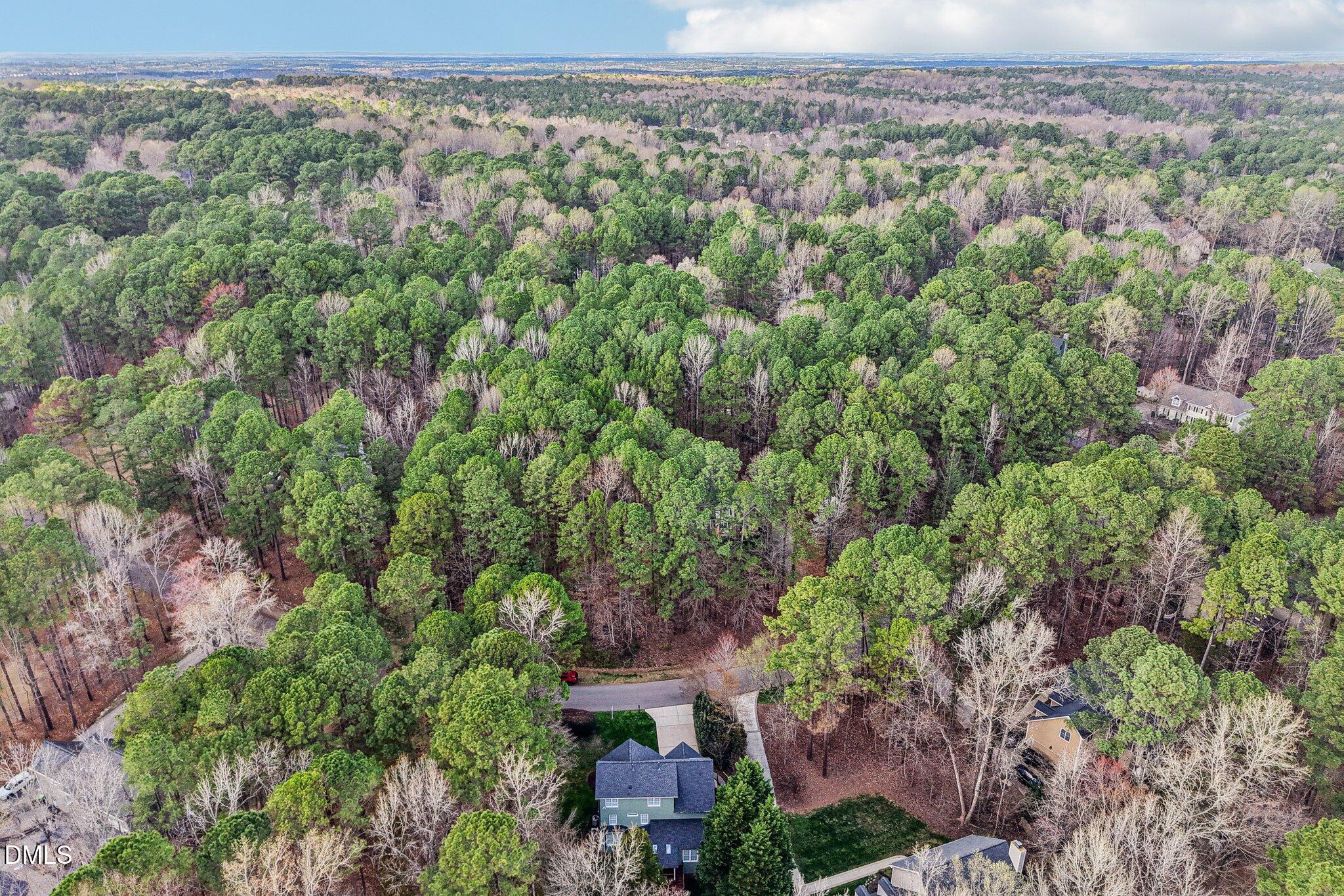 2013 Kinleys Way Raleigh, NC 27613 - Photo 65 of 68 an aerial view of a house with yard and outdoor seating