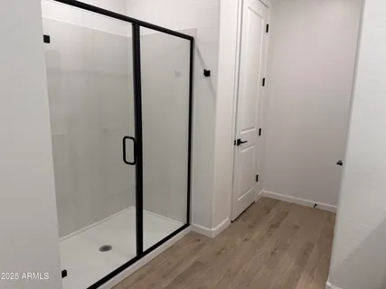 a view of bathroom with shower
