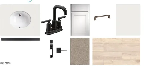 a picture of a bathroom with mirror