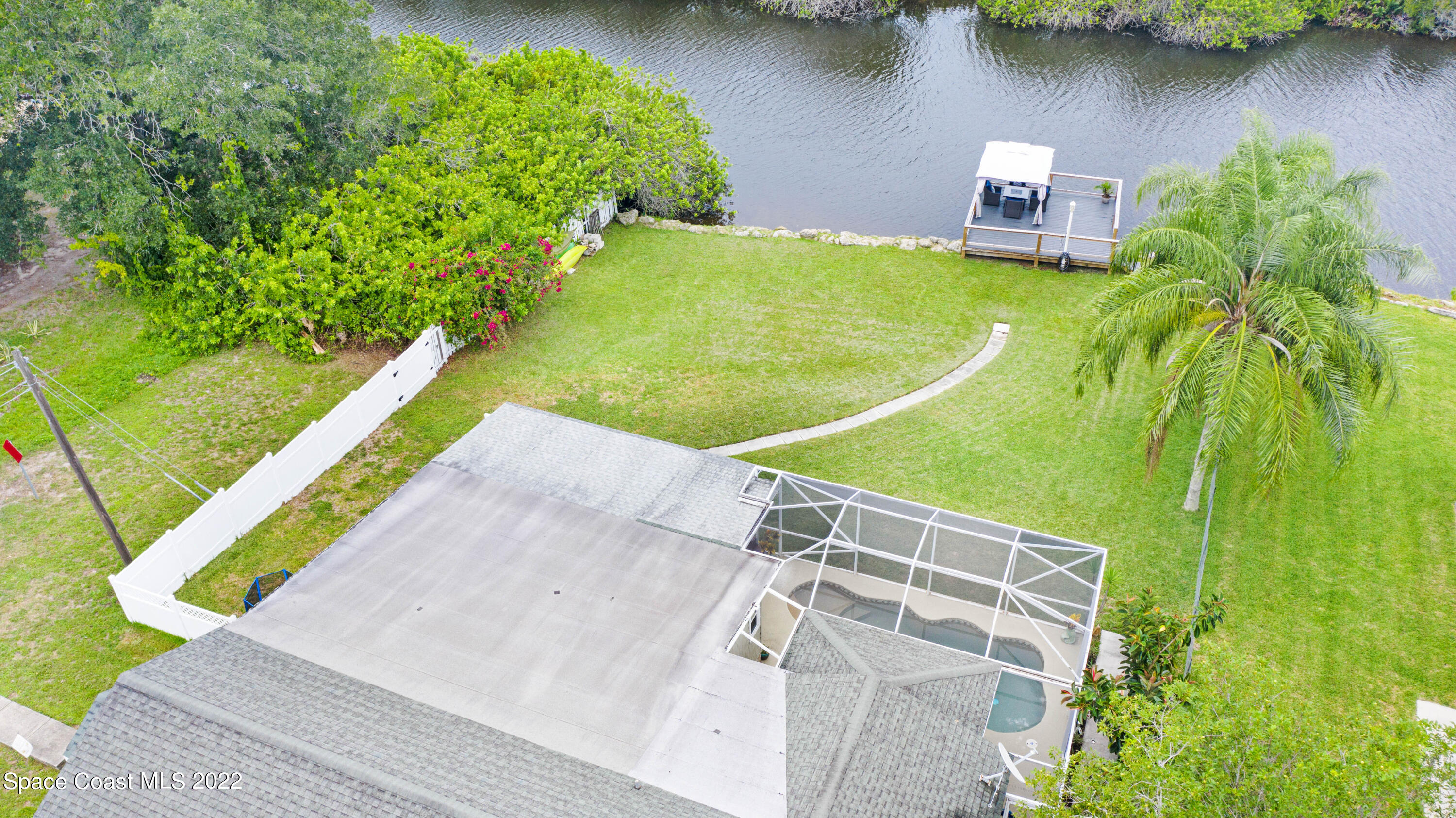 1304 Lichty Street Palm Bay, FL 32905 - Photo 42 of 57 Aerial backyard view