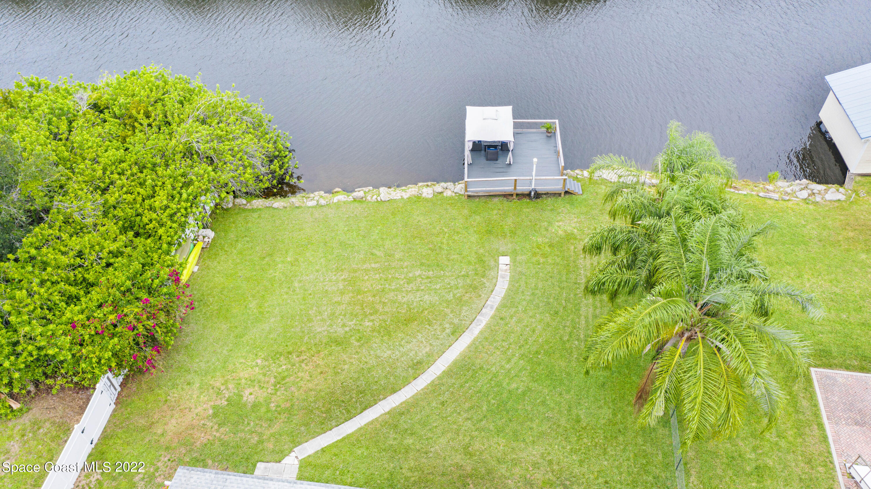 1304 Lichty Street Palm Bay, FL 32905 - Photo 43 of 57 Aerial backyard view