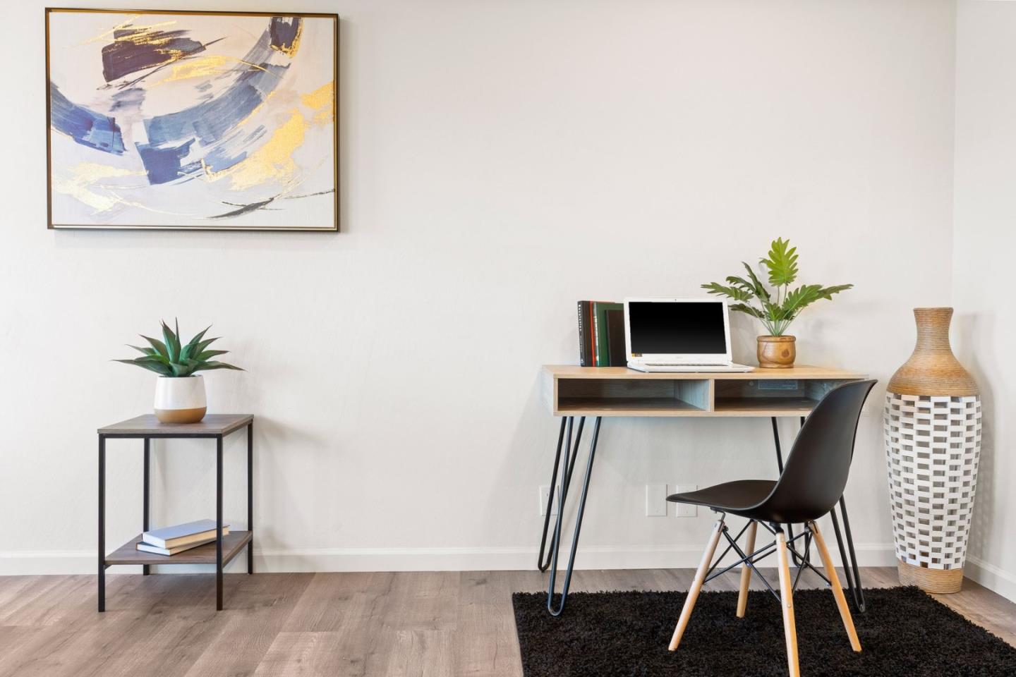430 Dunster Drive Campbell, CA 95008 - Photo 24 of 31 a view of a workspace with furniture and wooden floor