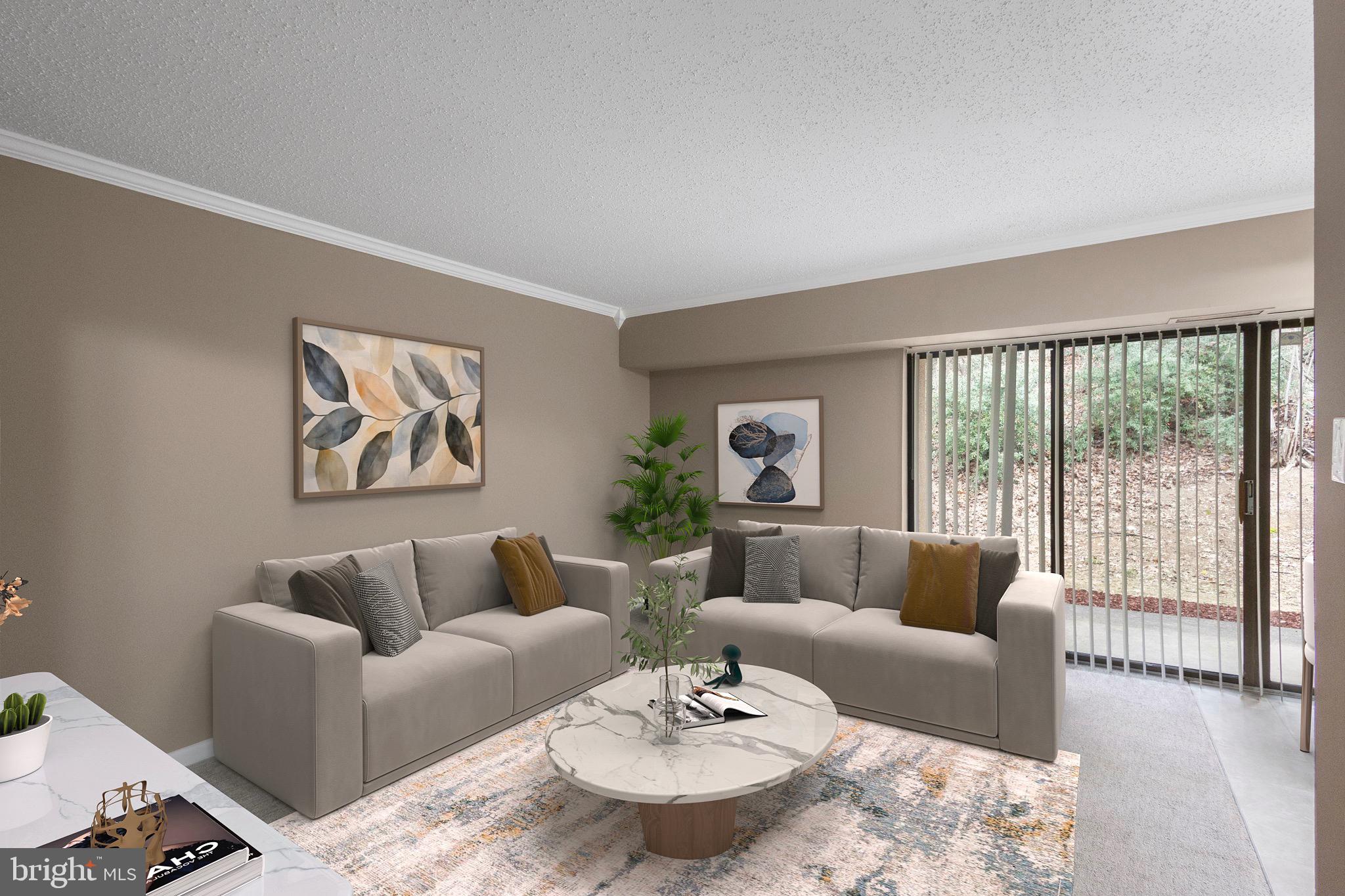 Living Room Virtually Staged