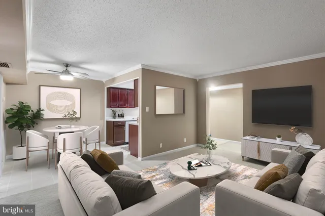 a view of an empty room with a fireplace