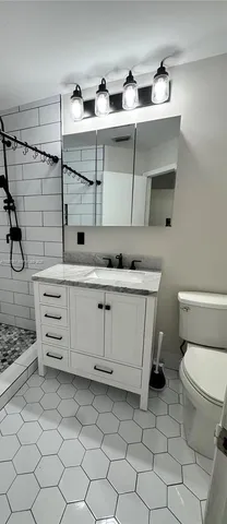 a bathroom with a sink and a toilet