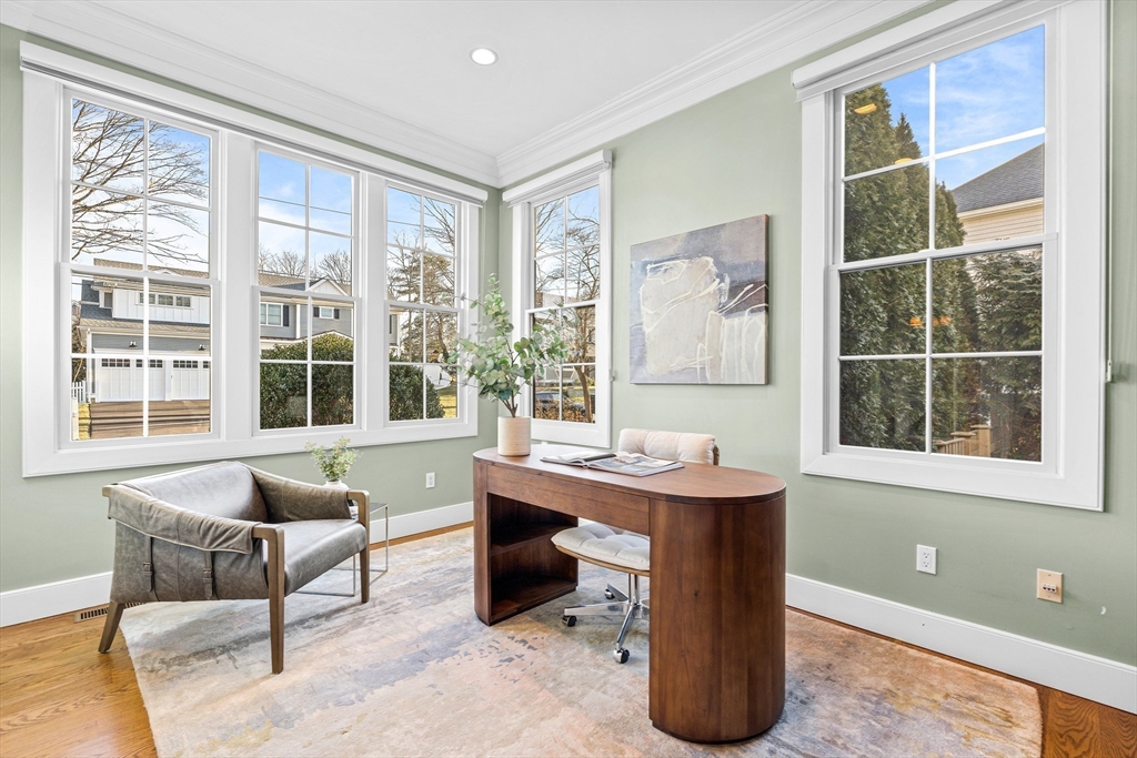 9 Patton Road Wellesley, MA 02482 - Photo 16 of 34 a room with a large window and a table