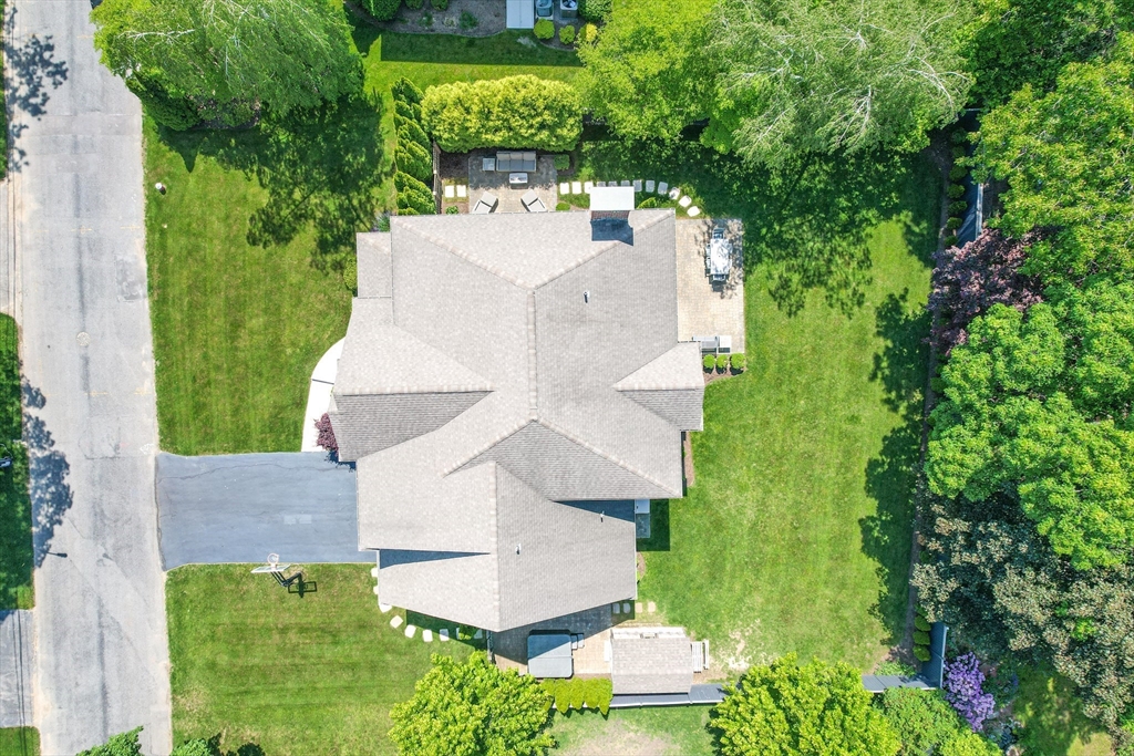 9 Patton Road Wellesley, MA 02482 - Photo 32 of 34 an aerial view of a house with a yard