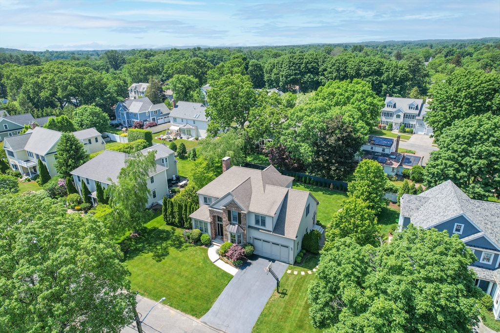 9 Patton Road Wellesley, MA 02482 - Photo 34 of 34 an aerial view of a house with garden space and street view