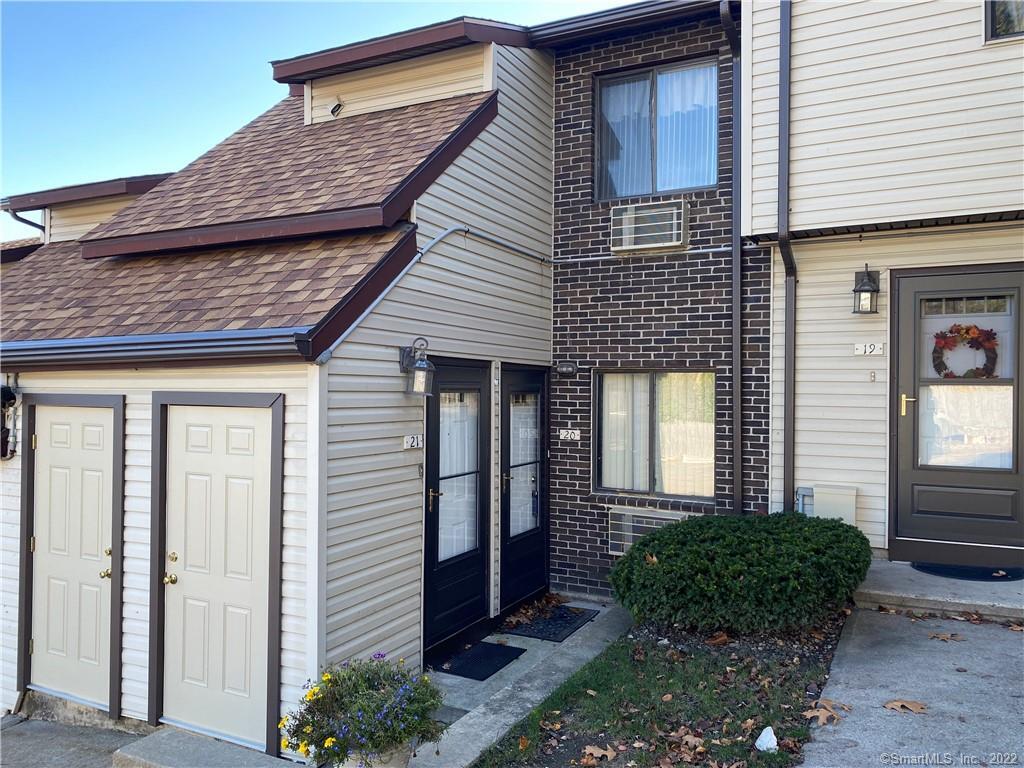 a front view of a house