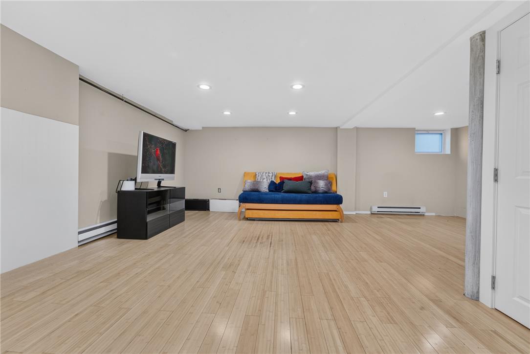 220 Pennbrook Road Stroudsburg, PA 18360 - Photo 41 of 60 Recessed lighting illuminates the smooth, light hardwood flooring of this open recreation space.