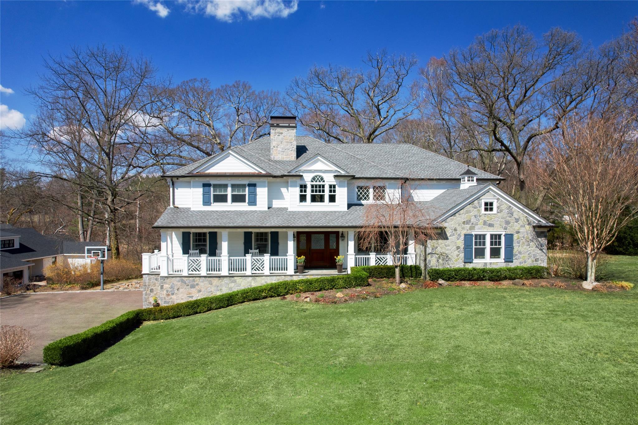 View of front exterior with porch