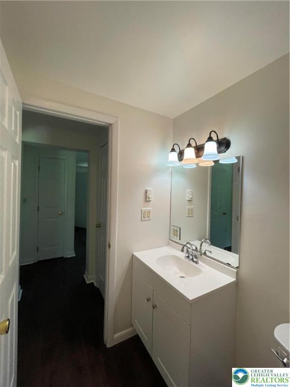 849 Weir Lake Road Kunkletown, PA 18058 - Photo 30 of 44 a bathroom with a sink vanity and mirror