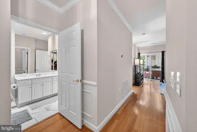 a bathroom with a sink and mirror