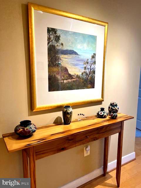 7710 Woodmont Avenue, Unit 911 Bethesda, MD 20814 - Photo 13 of 25 a bathroom with a sink and a mirror