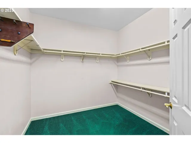 a close view of closet