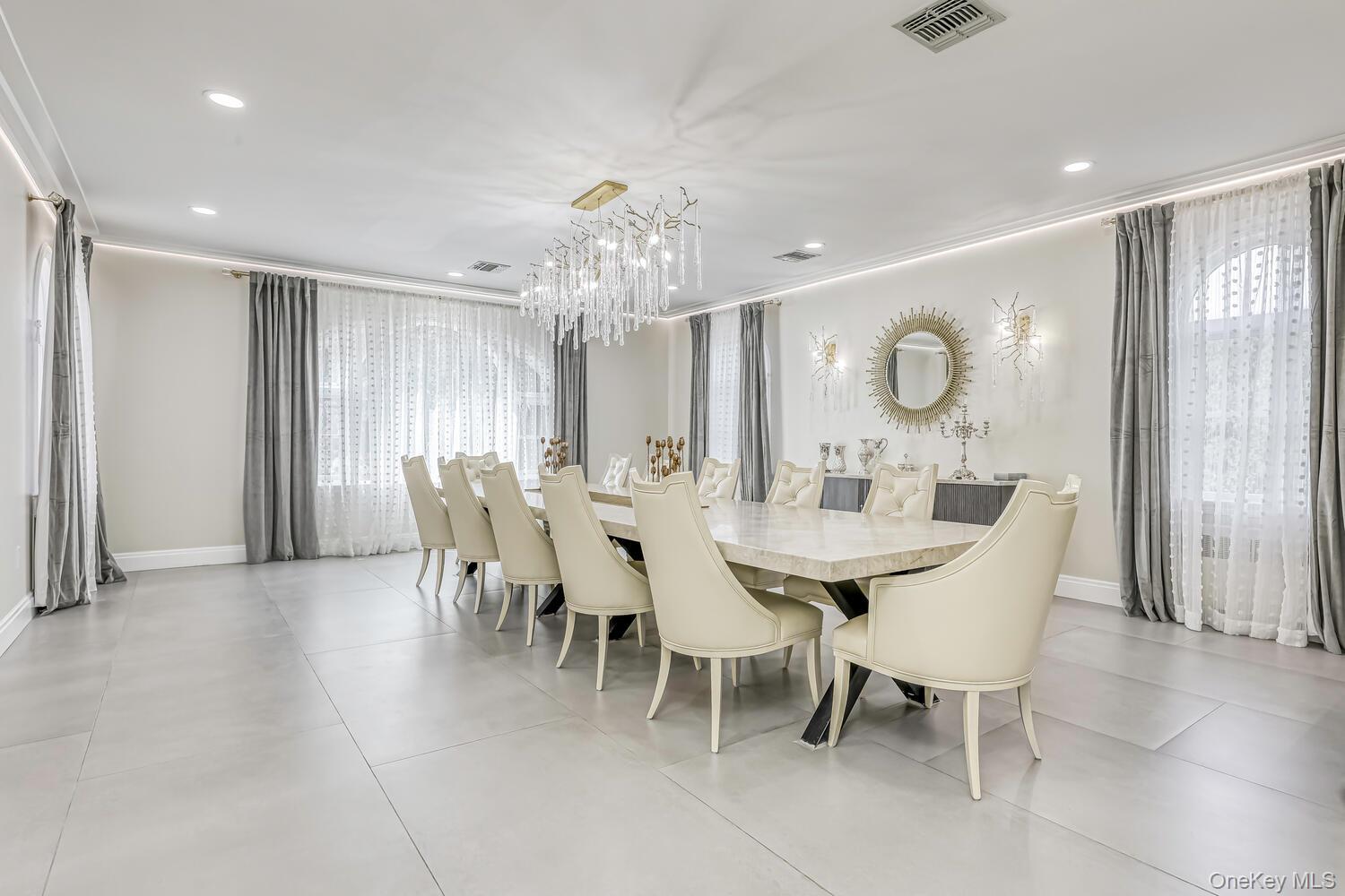 4 Cortland Road Monsey, NY 10952 - Photo 8 of 29 a view of a dining room with furniture and chandelier