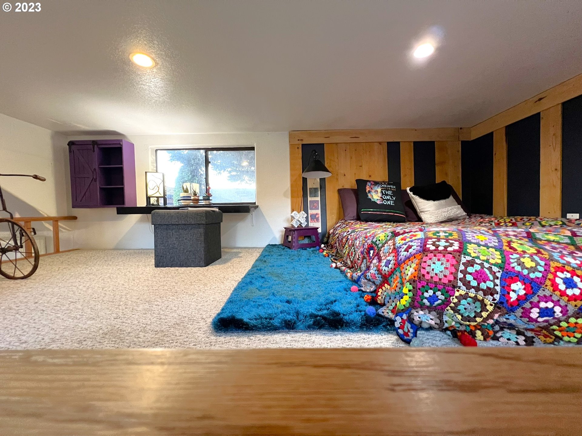 97748 North Bank Chetco River Road, Unit 15 Brookings, OR 97415 - Photo 45 of 48 a bedroom with bed and window