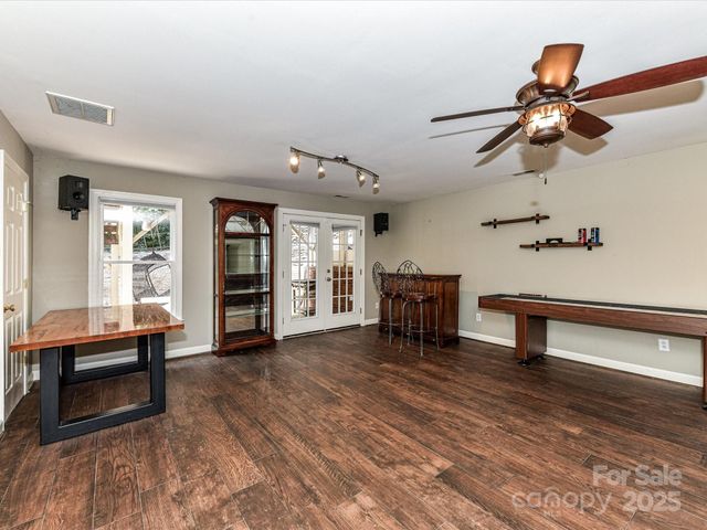 a room with furniture and window