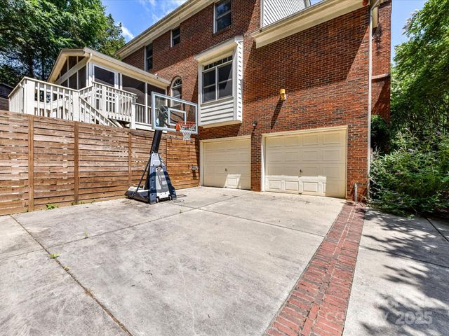 a backyard of a house