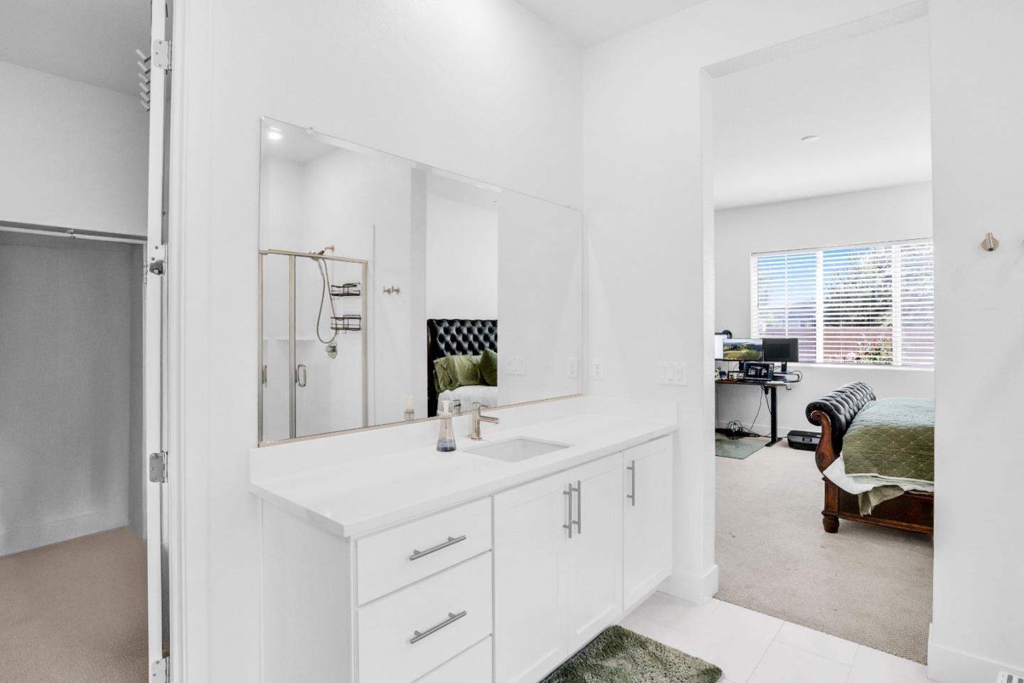 6326 Moser Way Tracy, CA 95377 - Photo 17 of 45 a bathroom with a sink and a mirror