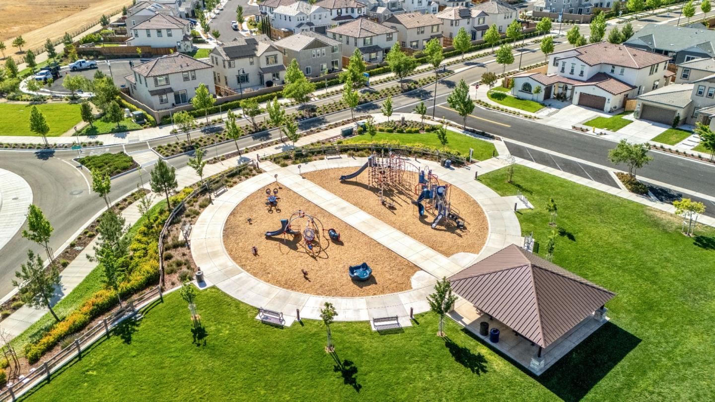 6326 Moser Way Tracy, CA 95377 - Photo 38 of 45 an aerial view of a house with a swimming pool