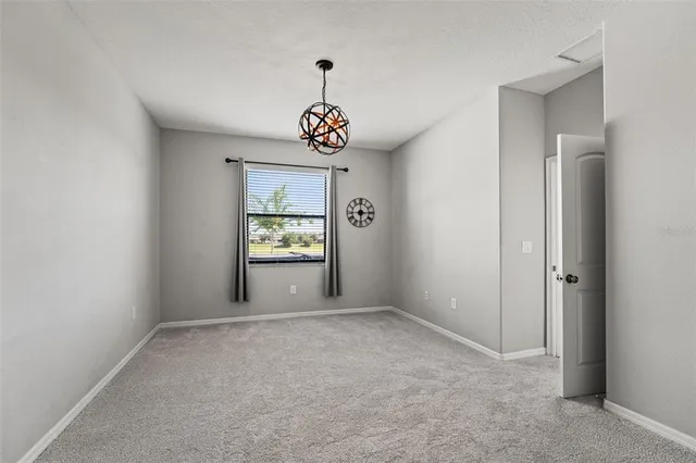 a view of an empty room