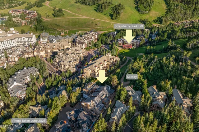 a building view with a outdoor space