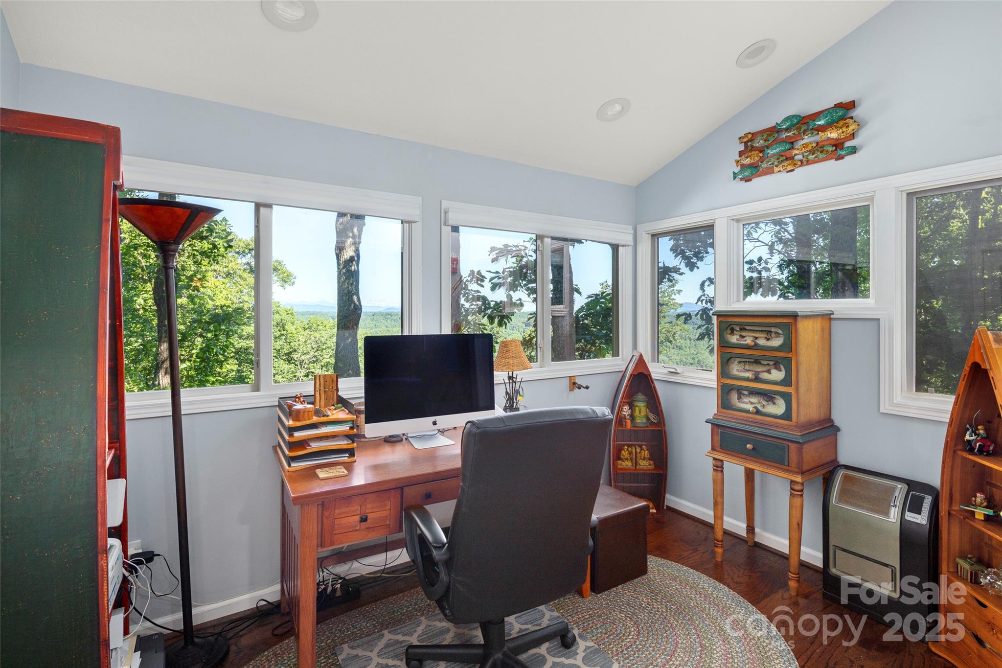 270 Ridge Drive Saluda, NC 28773 - Photo 25 of 32 a view of a workspace with furniture and a window