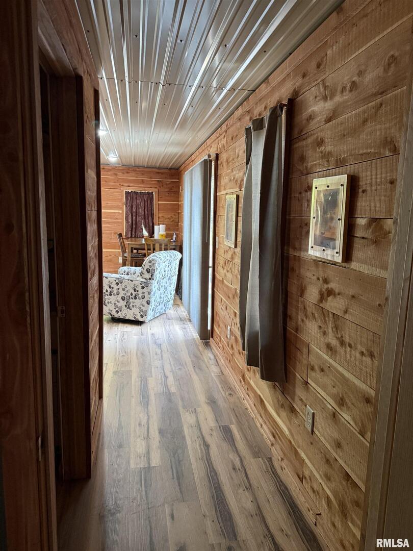 5435 Hickory Ridge Road Pomona, IL 62975 - Photo 39 of 67 a view of a hallway with wooden floor and staircase