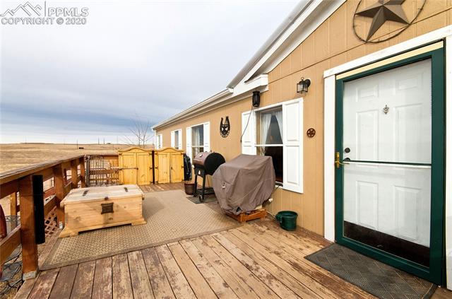 Large front deck.  Personal items excluded.