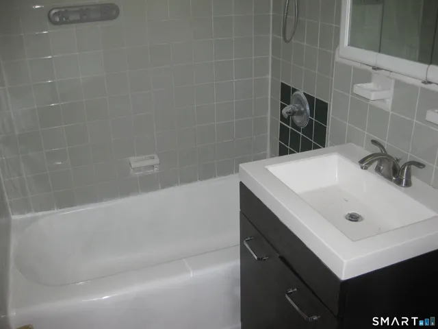 a bathroom with a sink and a bathtub