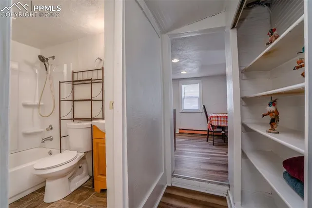 a room with storage and utility