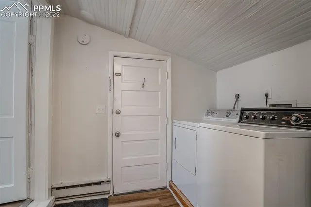 a view of bedroom and bathroom