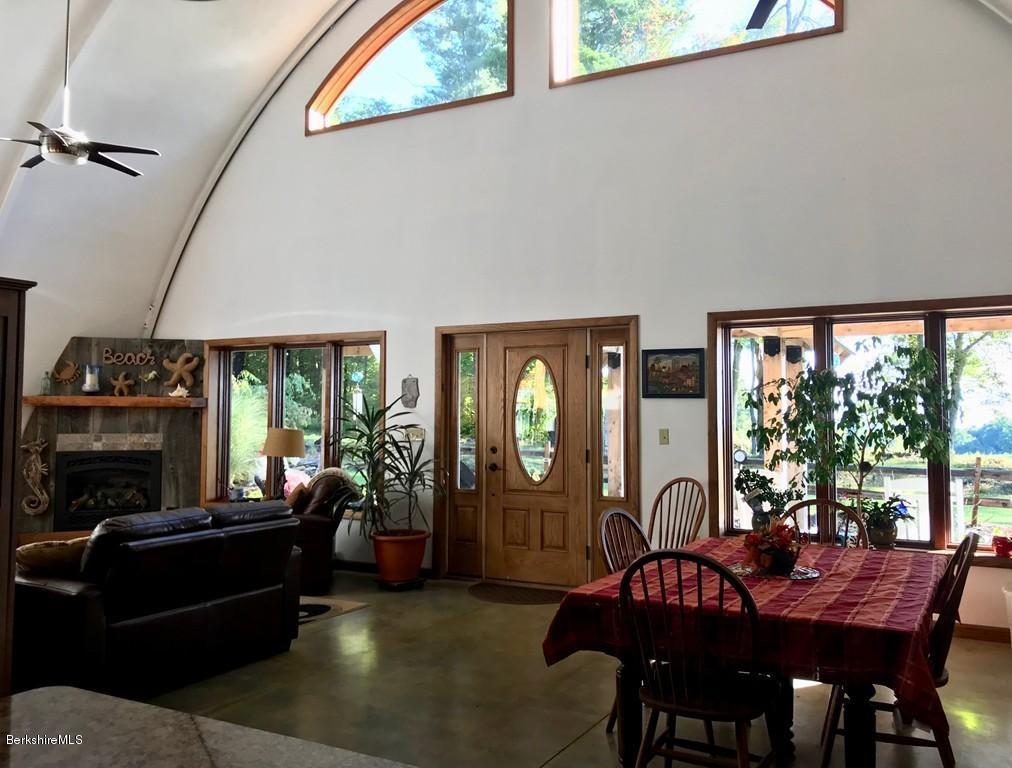 49 Forget Road Hawley, MA 01339 - Photo 10 of 30 a view of a dining room with furniture window and outside view