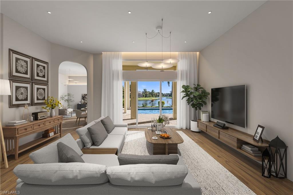 968 Spanish Moss Trail Naples, FL 34108 - Photo 6 of 27 Digitally Enhanced Living Room