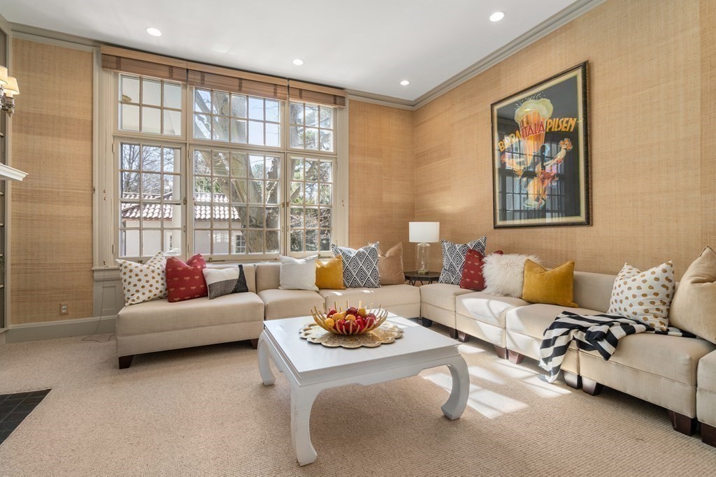 386 Commonwealth Avenue Newton, MA 02467 - Photo 4 of 28 a living room with furniture and a large window