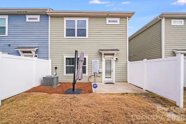 a view of a house with a patio