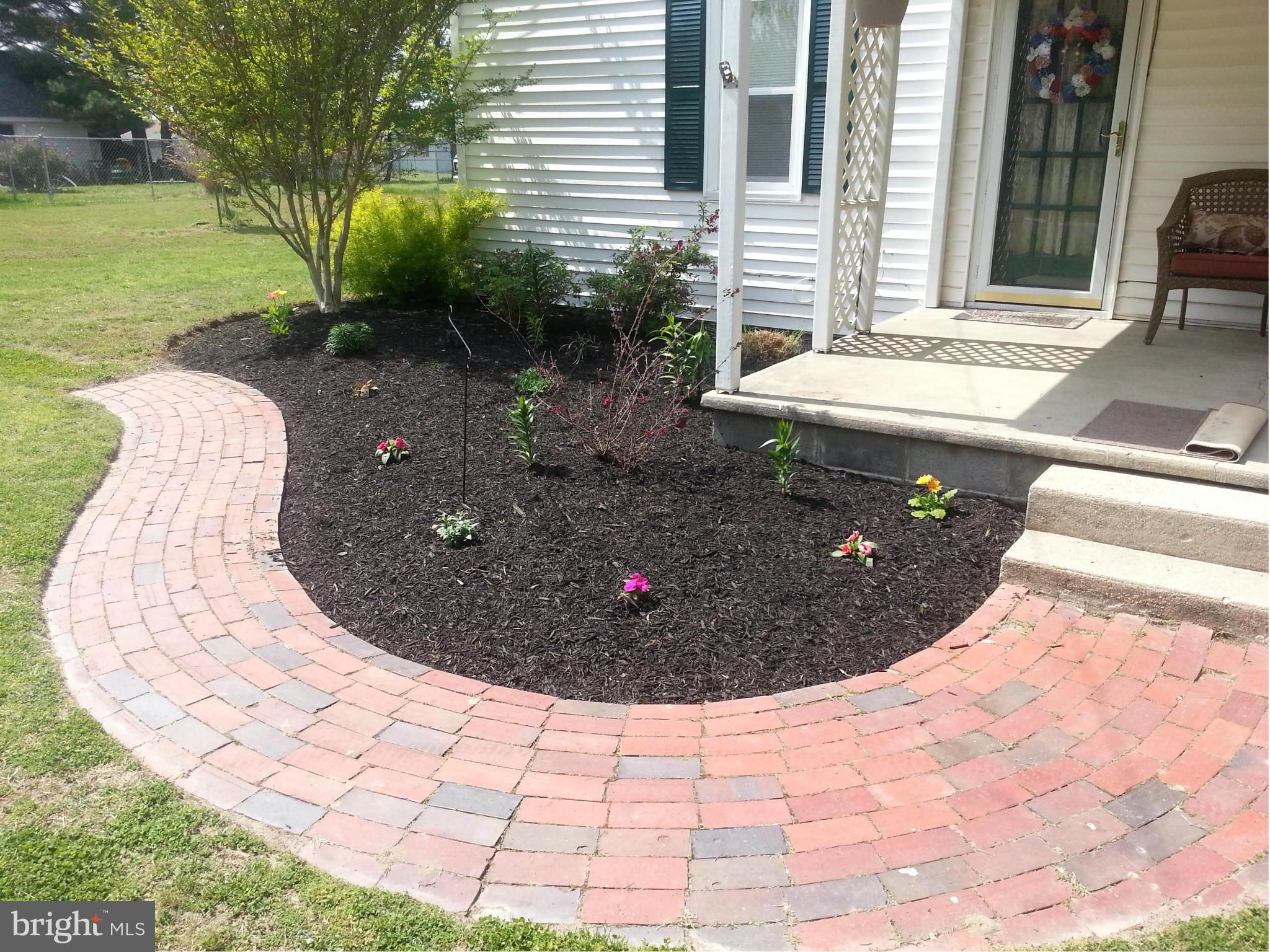 3 Liberty Street Ridgely, MD 21660 - Photo 3 of 25 Brick walk & fresh landscaping