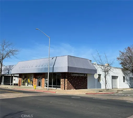 a front view of a building