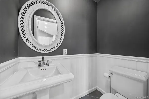 a close view of a sink in a bathroom