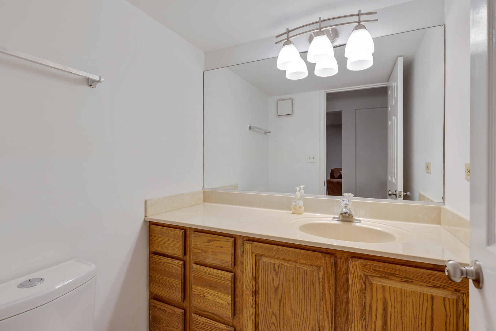 1805 Ashbury Lane, Unit 1805 Inverness, IL 60067 - Photo 18 of 21 a bathroom with a sink and a mirror
