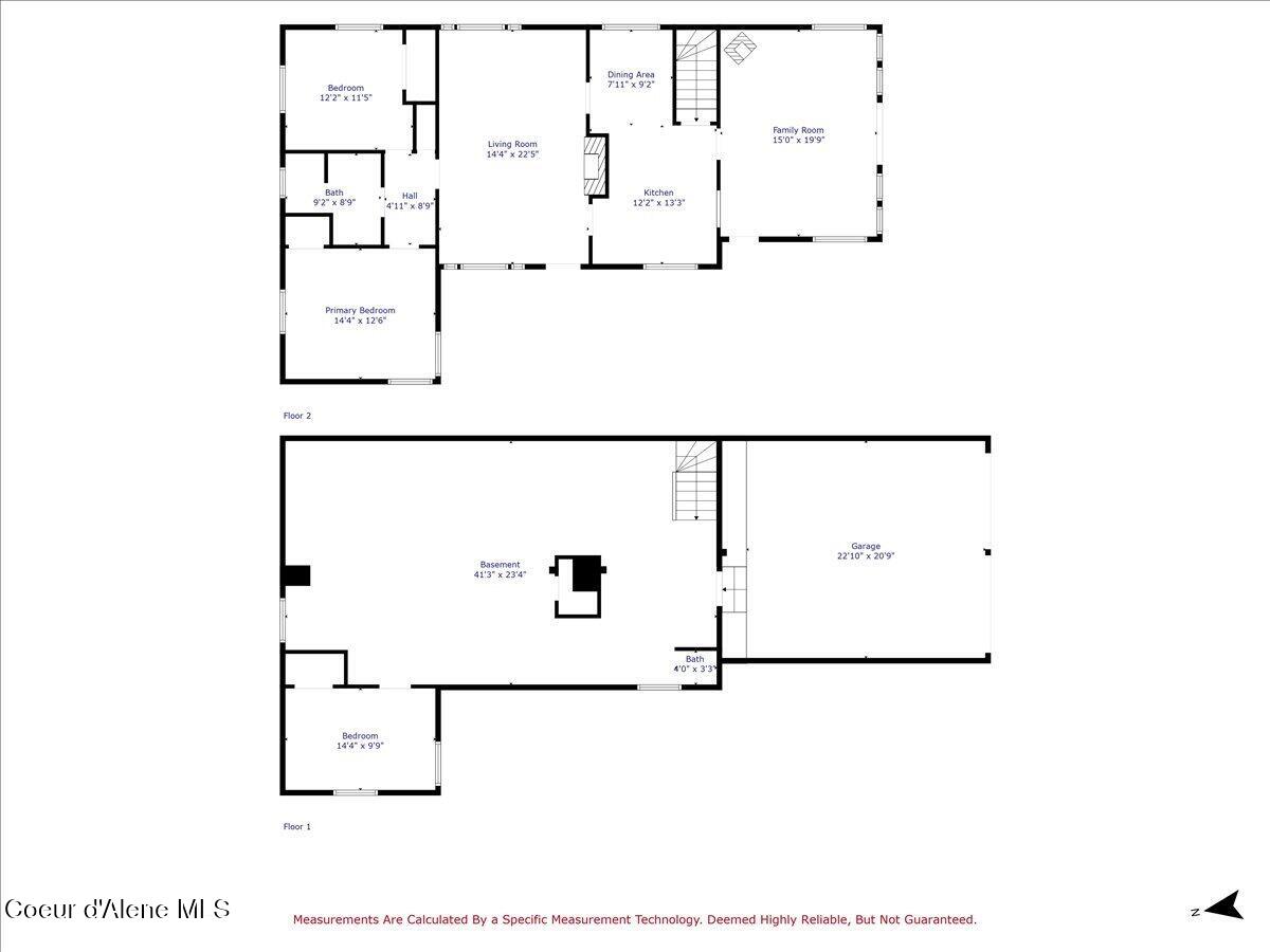 2122 Nine Mile Road, Unit B Wallace, ID 83873 - Photo 42 of 42 41-Floor plan